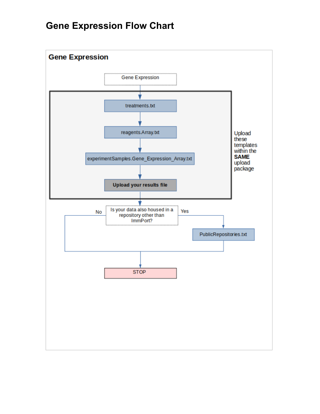 Gene Expression flow chart