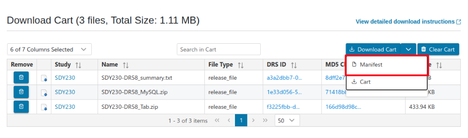 Generate Manifest File